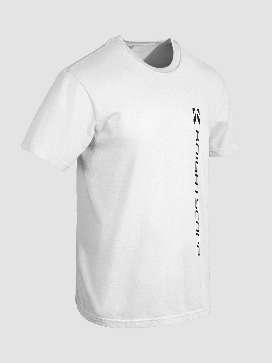 Knightscope Vertical Emblem Comfort Tee - Black on White product image (7)