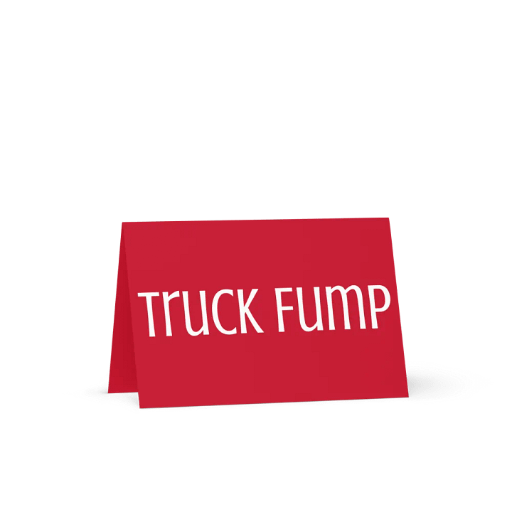 Truck Fump Red All Occasion Greeting Card product image (1)