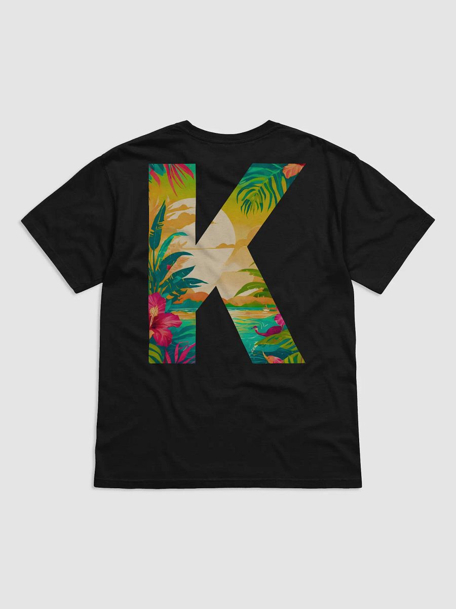 Tropical Sunset Paradise T-Shirt (Letter-K) product image (3)