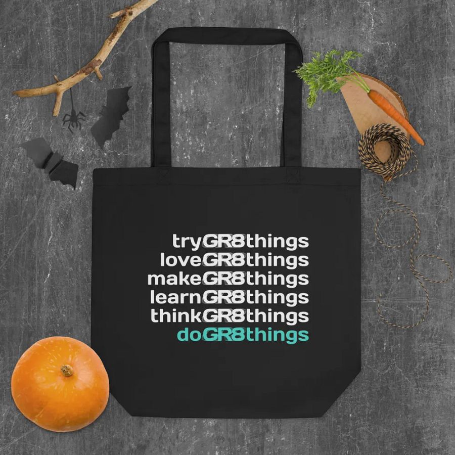 "doGR8things" Organic Tote Bag product image (7)