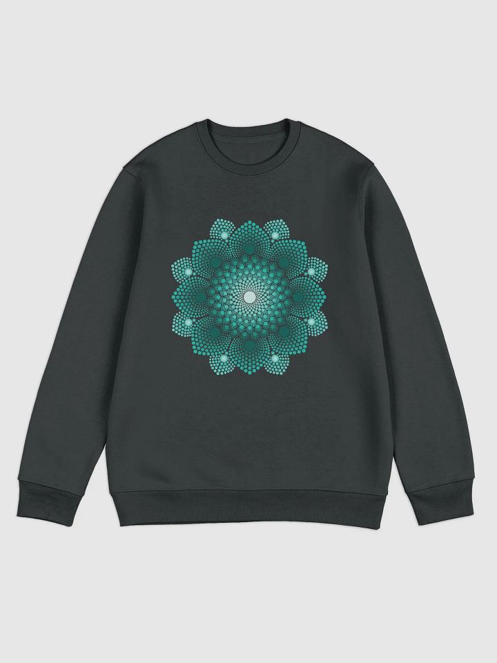 Turquoise Dot Mandala Unisex Eco Sweatshirt product image (2)