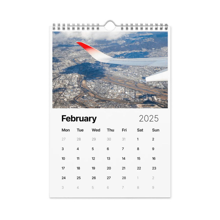 2025 Wall Calendar - Best Of: Wing Views - (A3 or A4) product image (7)