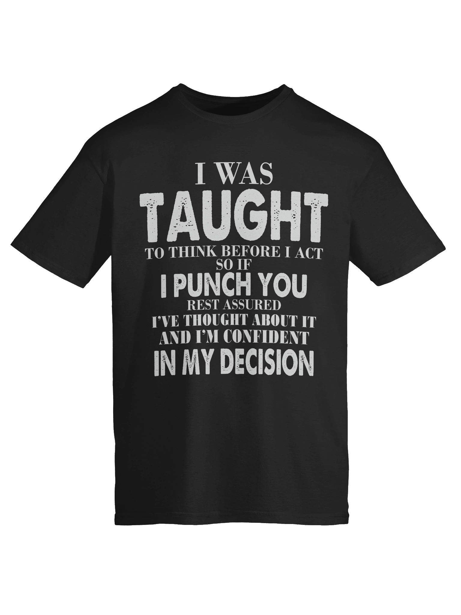 Meme – Think Before Act – Punch Decision – Gildan Softstyle T-Shirt product image (6)