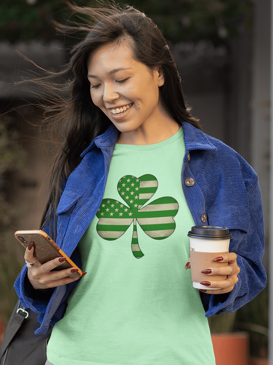 American Flag Shamrock Tee product image (4)