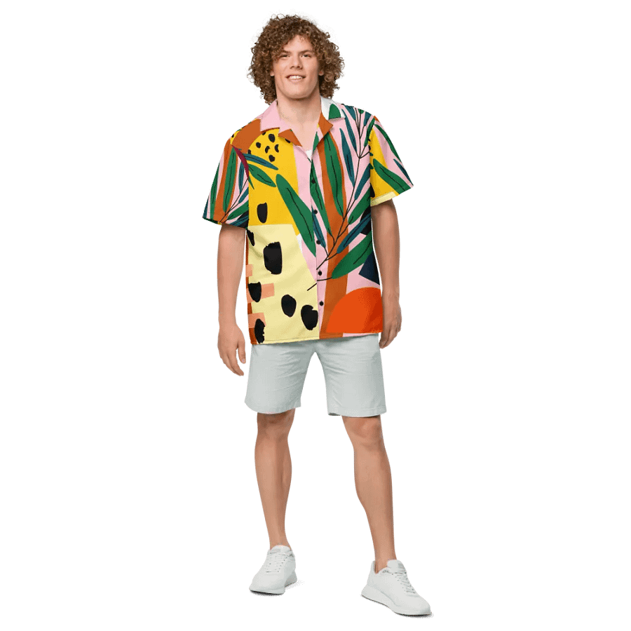 "BP3" Tropical Breeze Men's Hawaiian Shirt product image (4)