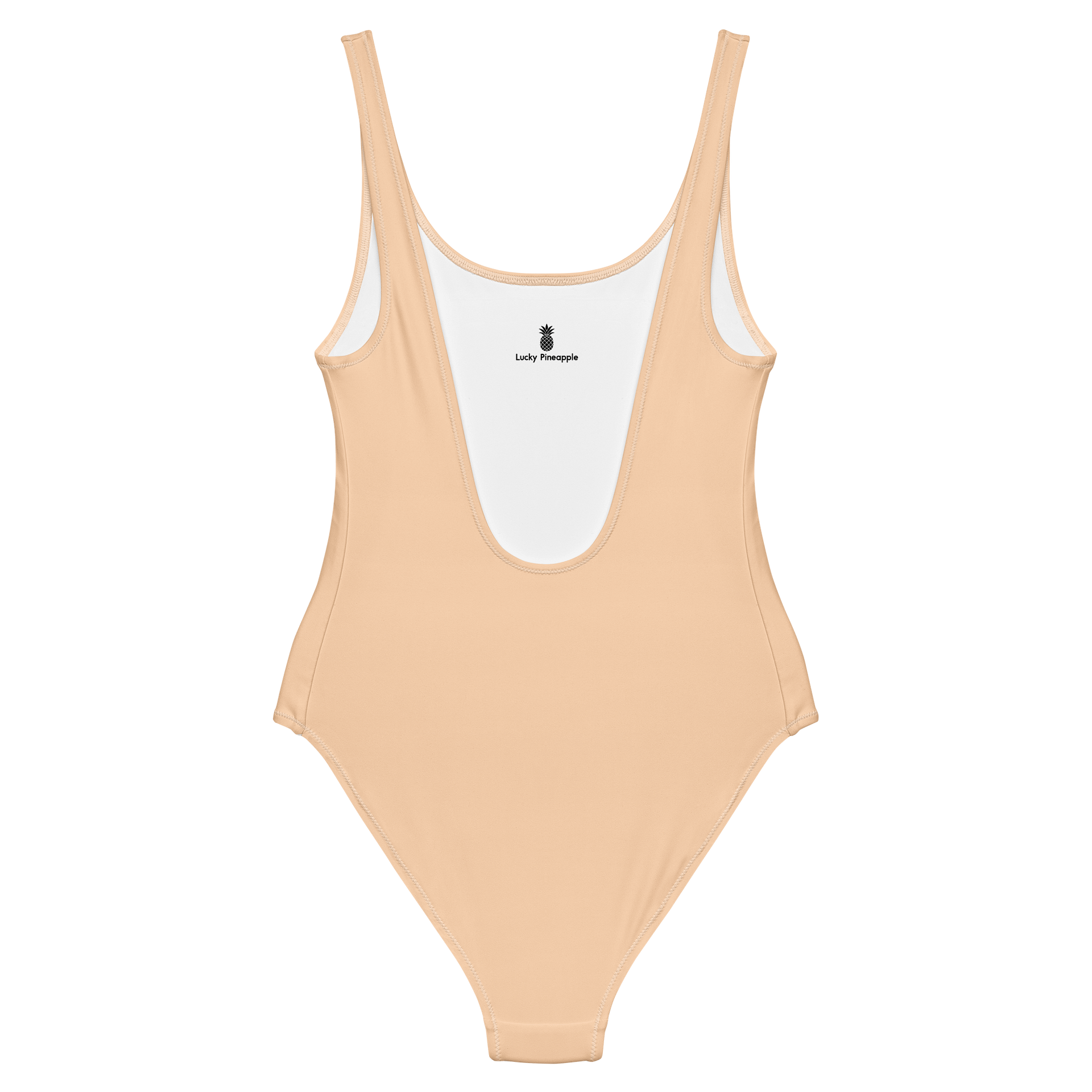 Waikiki Beach Sand Nude Solid Color Retro Inspired Women's One Piece Swimsuit product image (2)