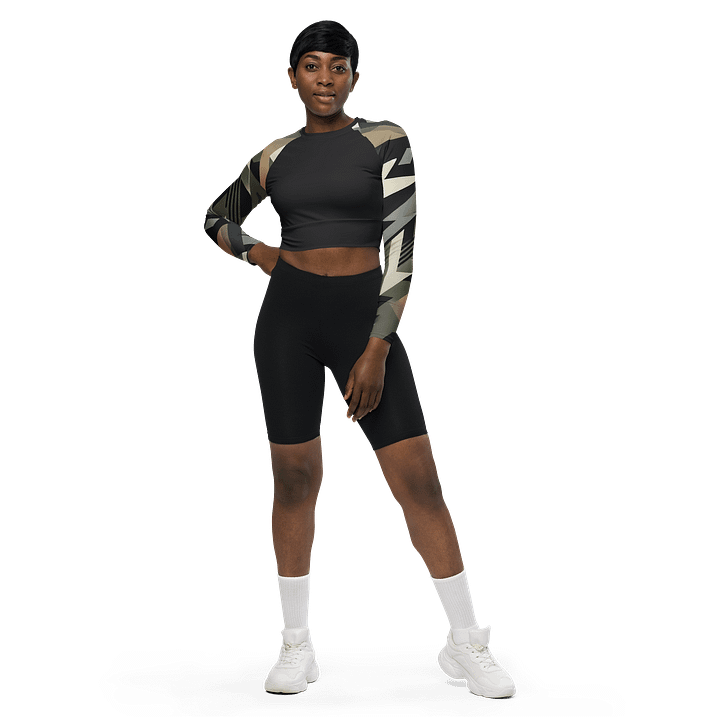 The Carmen Long Sleeve Crop Top product image (1)