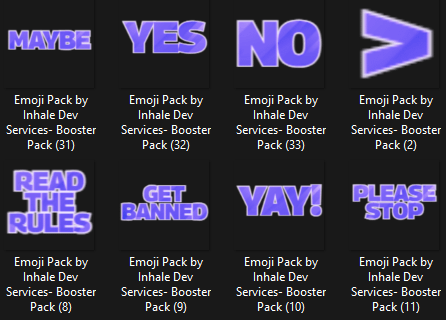 Purple Word Expression Emojis product image (1)