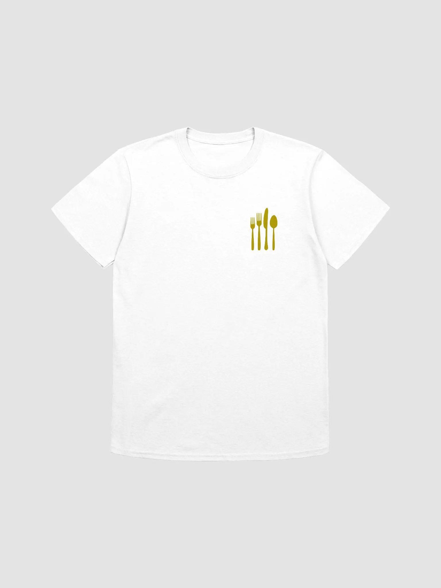 Cutlery Tee White product image (1)