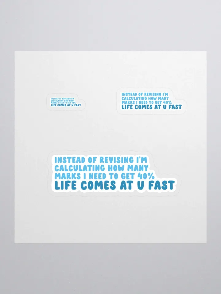 Life Come At You Fast Sticker product image (1)