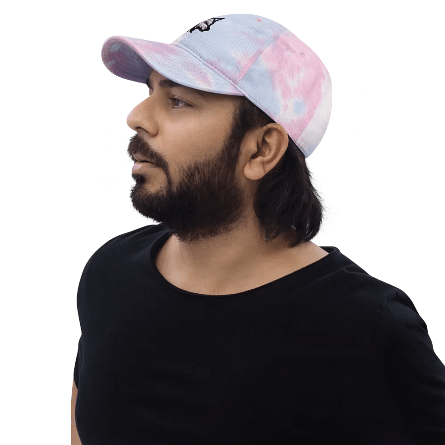 Tie-Dye Gray Logo Hat product image (10)