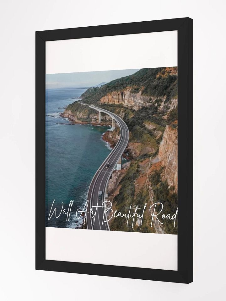 Beautiful Road Wood Framed High-Quality Matte Poster (in) product image (2)