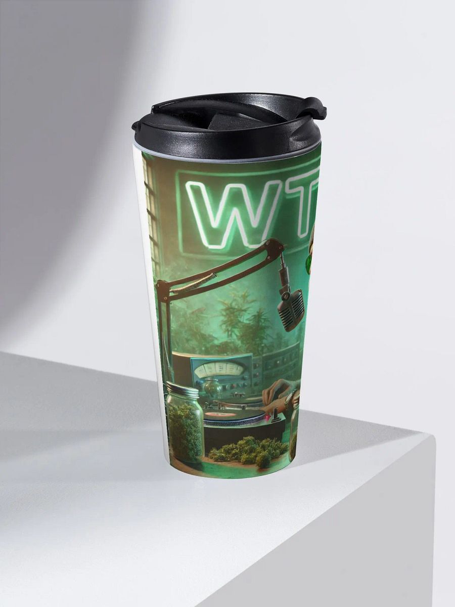 WTHC Cannabis Radio Stainless Steel Travel Mug product image (2)