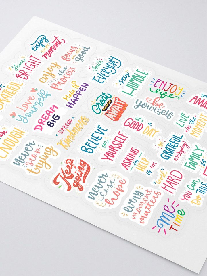 Me Time Motivational Sticker Sheet product image (2)
