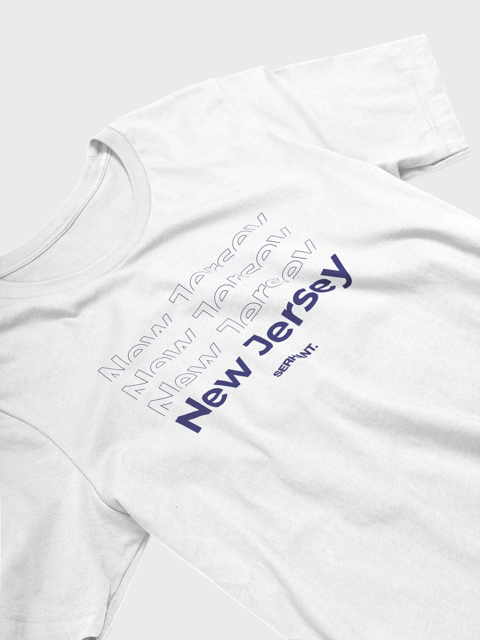 SERHANT. New Jersey White Type T-Shirt product image (3)