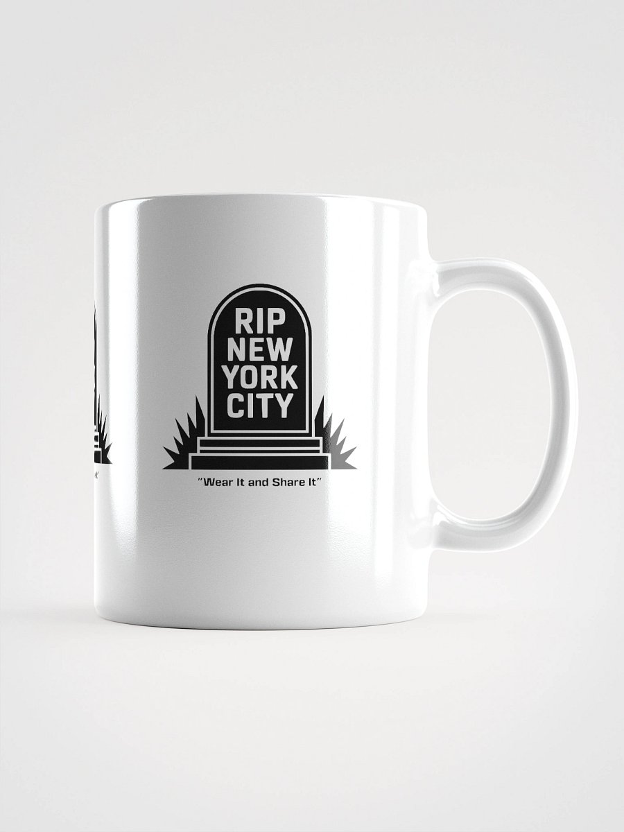 "RIP NYC" mug - black ink (A) product image (4)