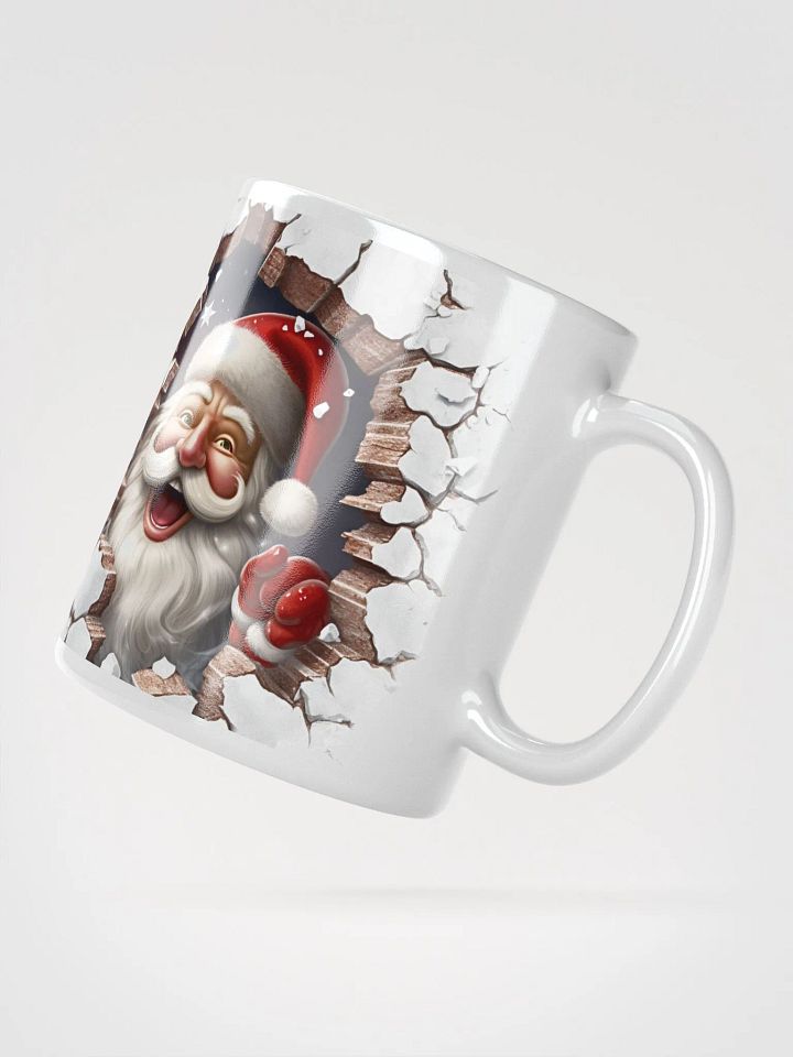 Santa's Peek-a-Boo 3D Christmas Mug - Double the Joy! product image (5)