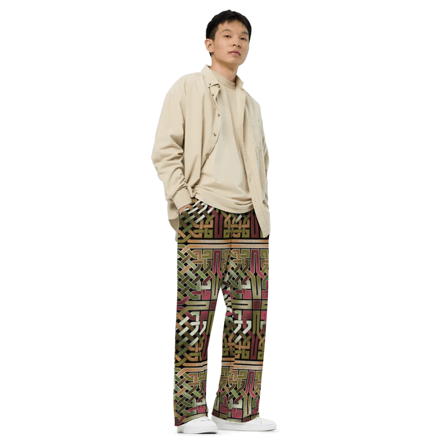 Earthtone Celtic Knot Wideleg Pants product image (3)