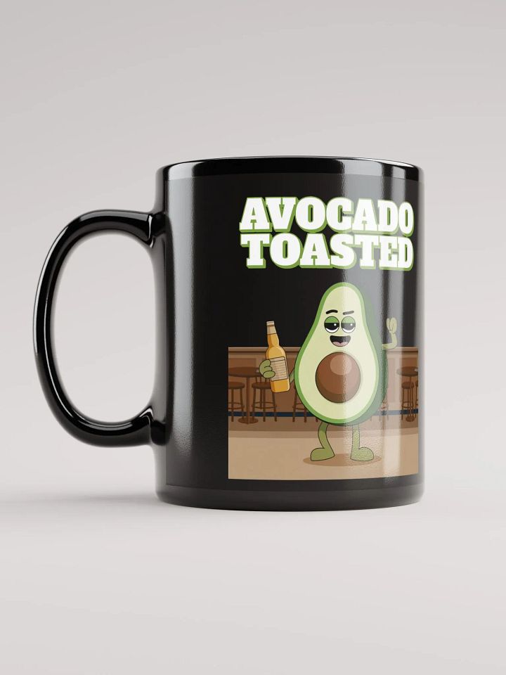 Avocado Toasted Funny Black Mug product image (4)