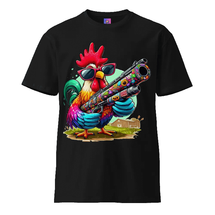 Gangster Rooster Tee - Badass Barnyard Style product image (1)
