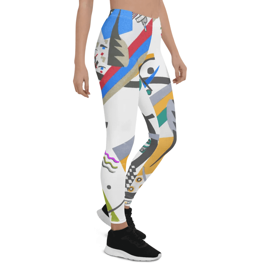 Abstract Lithographic Pattern Design leggings - V4 product image (7)