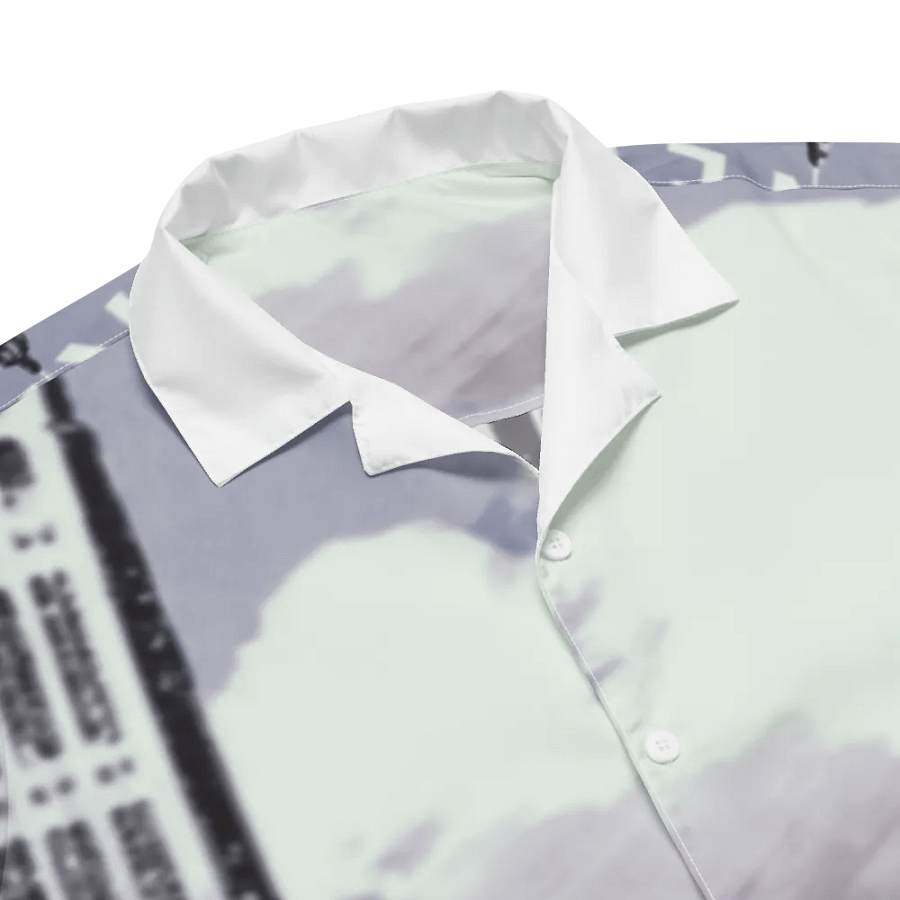 Vintage New York Skyline Button-Down Shirt product image (3)