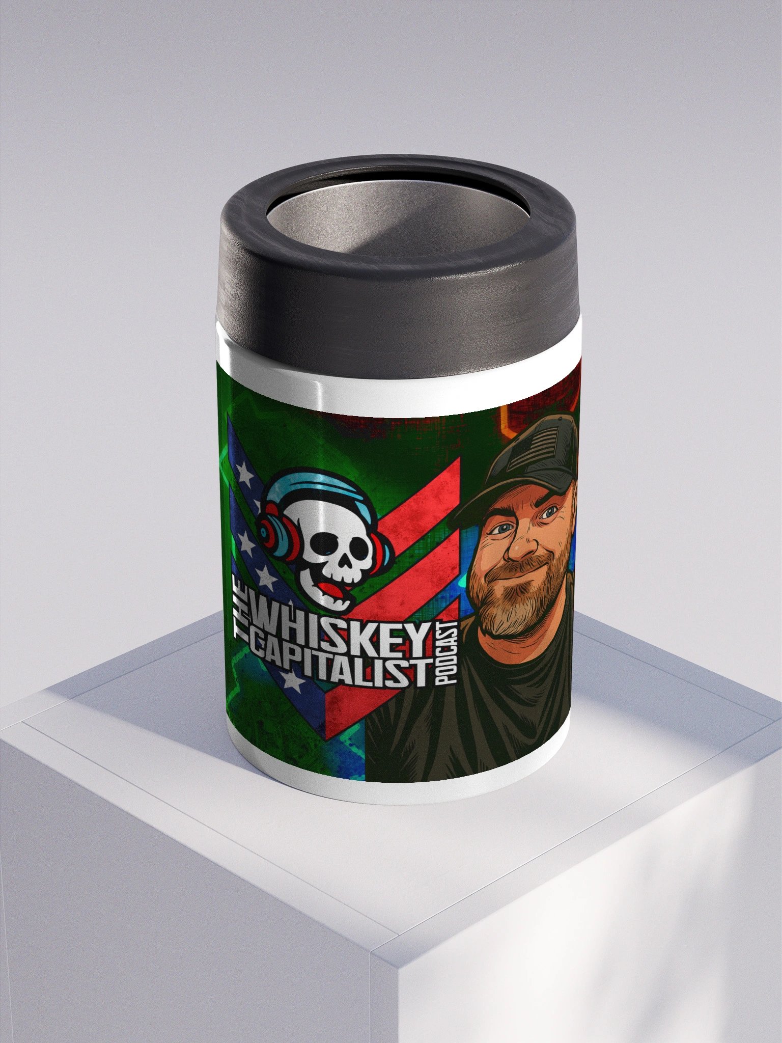 Skull Logo Stainless Steel Koozie product image (3)
