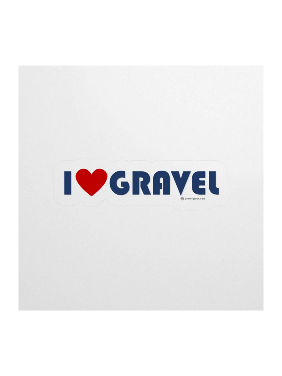 I Love Gravel sticker product image (3)