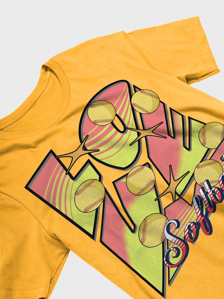 Love Me Softball Gradients T-Shirt product image (23)