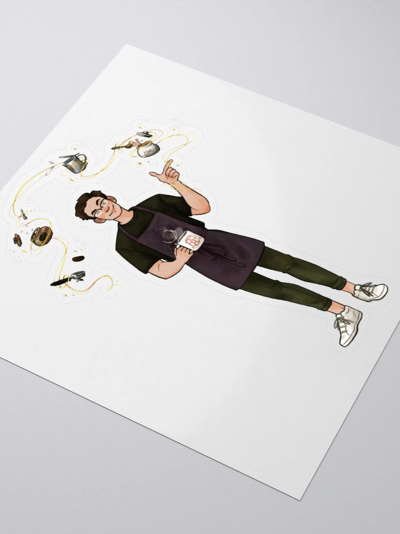 JeffBrutlag the Magical Barista Sticker product image (3)