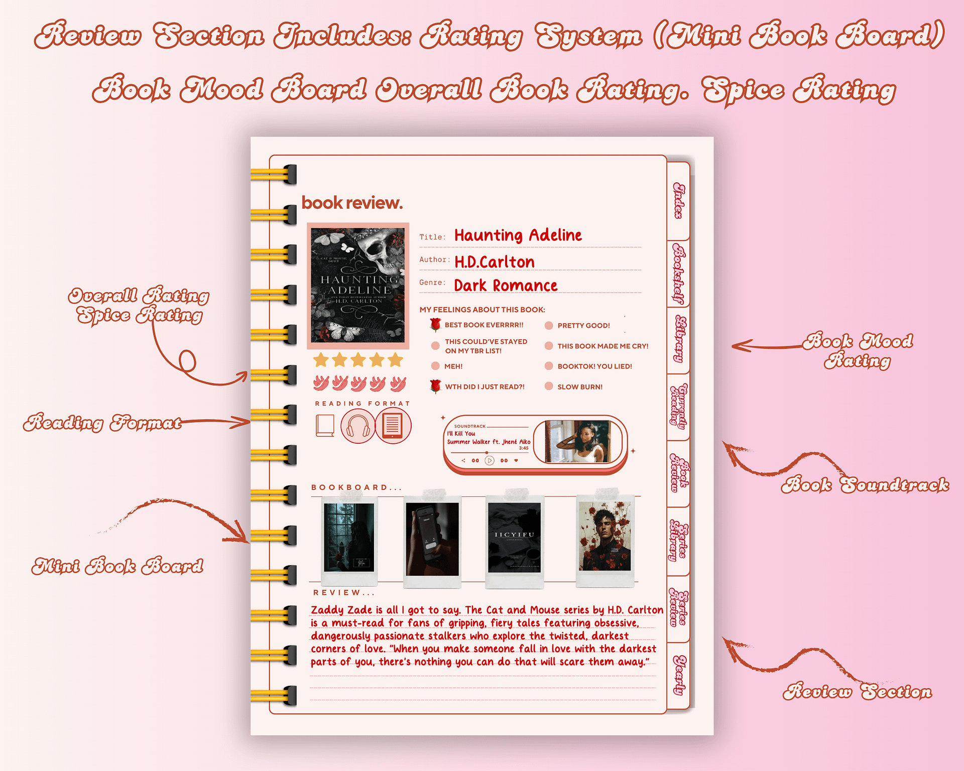 Bookish Baddies Reading Journal product image (3)