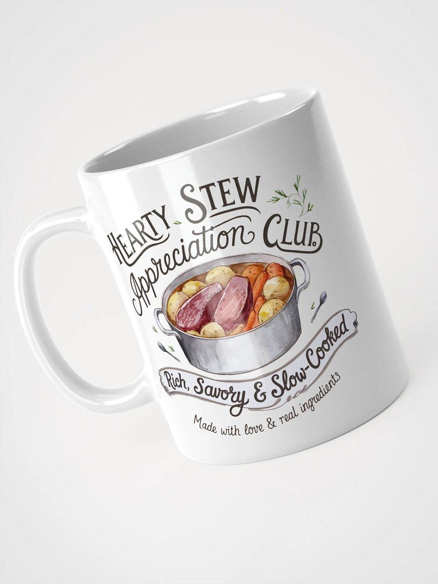 Hearty Stew Appreciation Club White Glossy Mug product image (7)