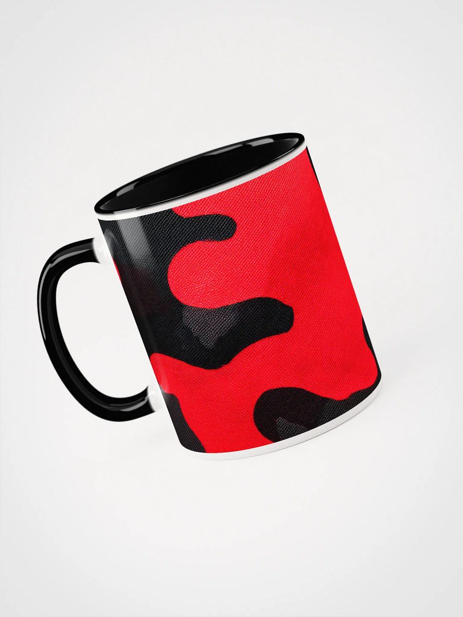 Ceramic Mug with Color inside black and red camo product image (9)