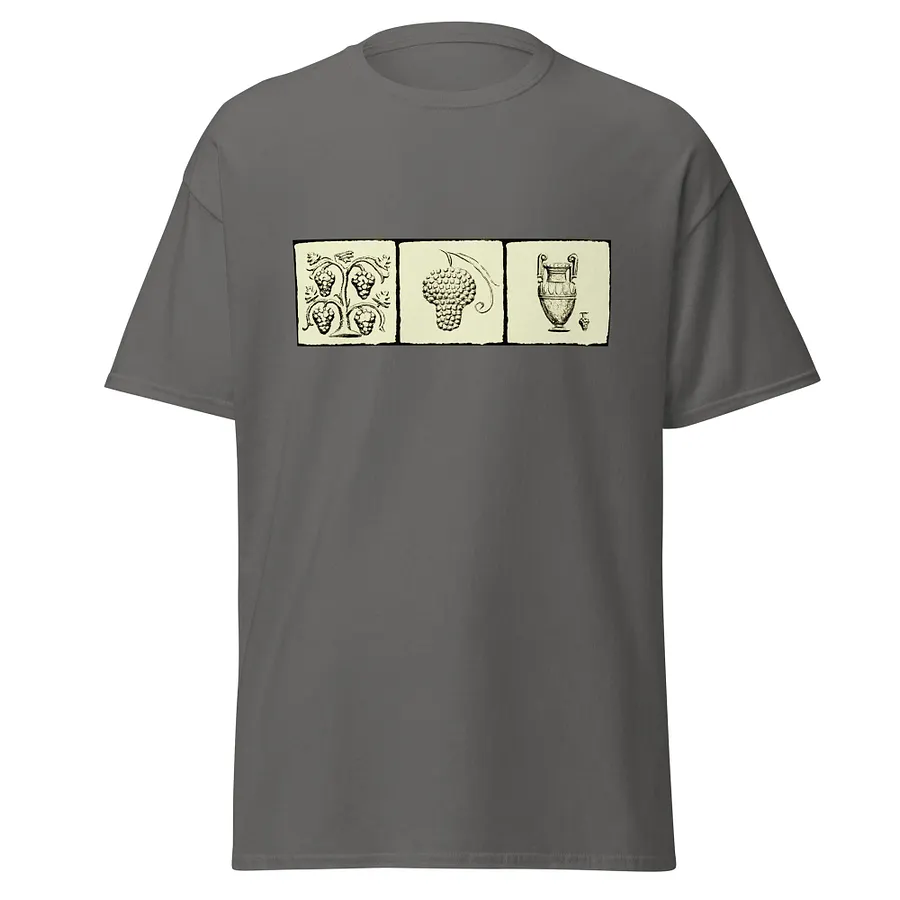 Grape and Wine Ancient Greek Art circa 3rd Century BC, T-Shirt product image (1)