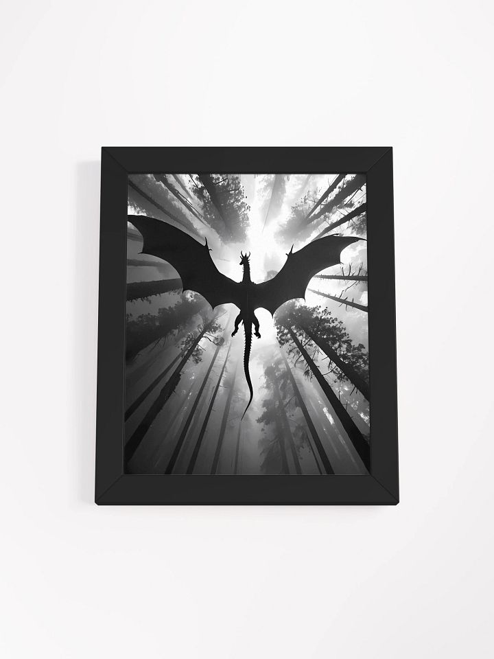 Mystical Dragon Silhouette Framed Poster product image (2)