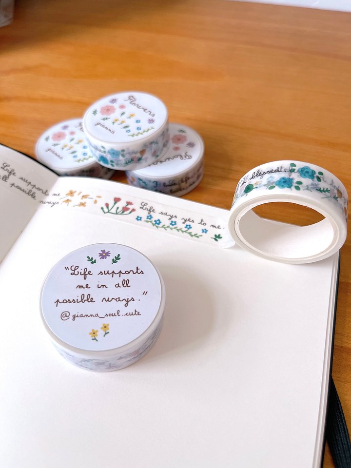 Flowers | Affirmations Washi Tape product image (2)