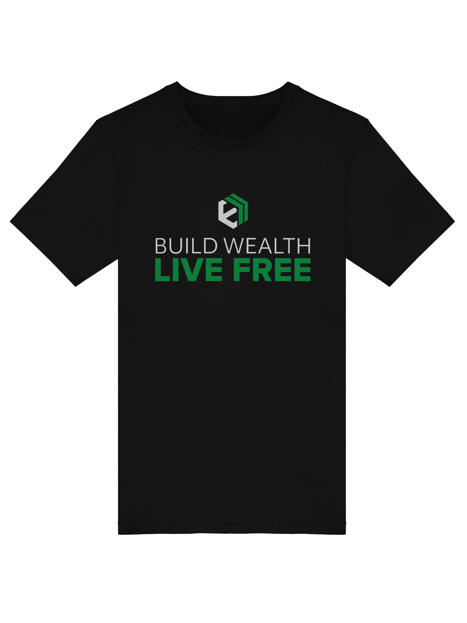 E-Estate “Build Wealth. Live Free.” Lifestyle Tee (Unisex) product image (5)