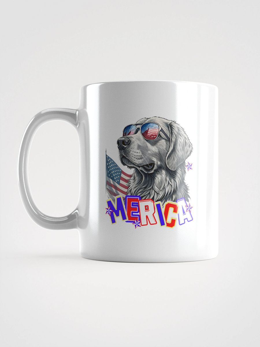 Merica Golden Retriever Patriotic Pooch Mug product image (1)
