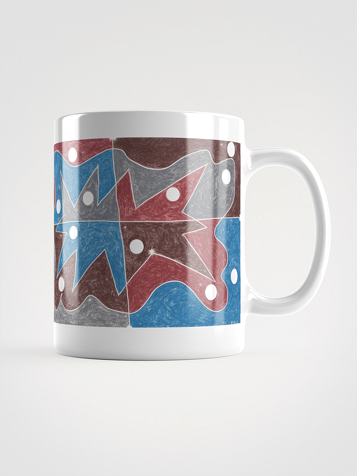 Cartoon College 1 & 2 White Glossy Mug product image (2)