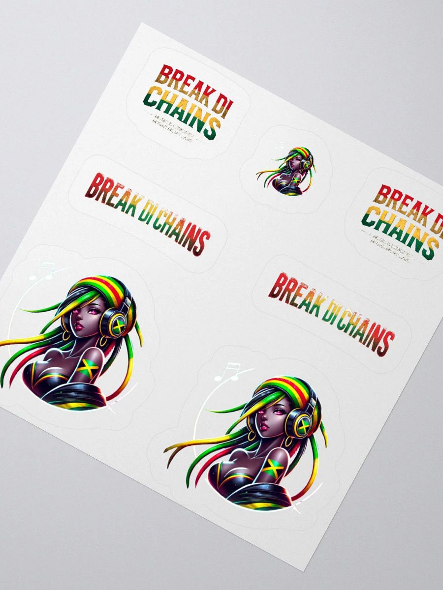 🔥 Break Di Chains – Roots Reggae Sticker Pack (Multiple Sizes) product image (2)