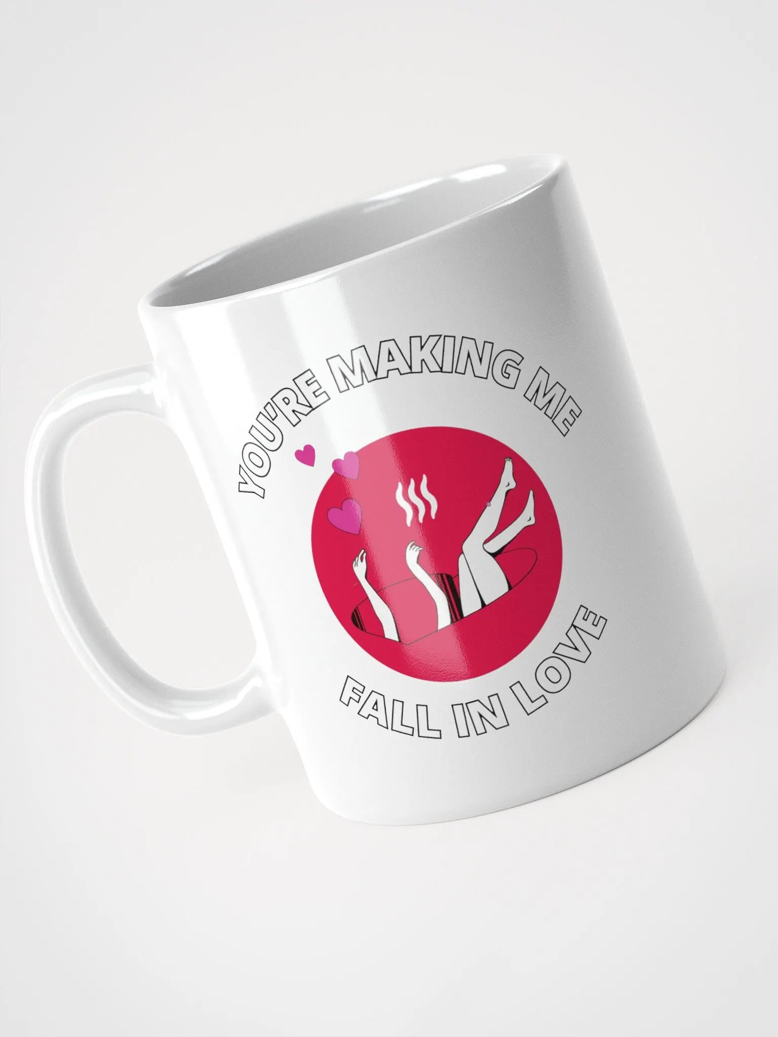 You're Making Me Fall In Love Valentine's White Mug product image (6)