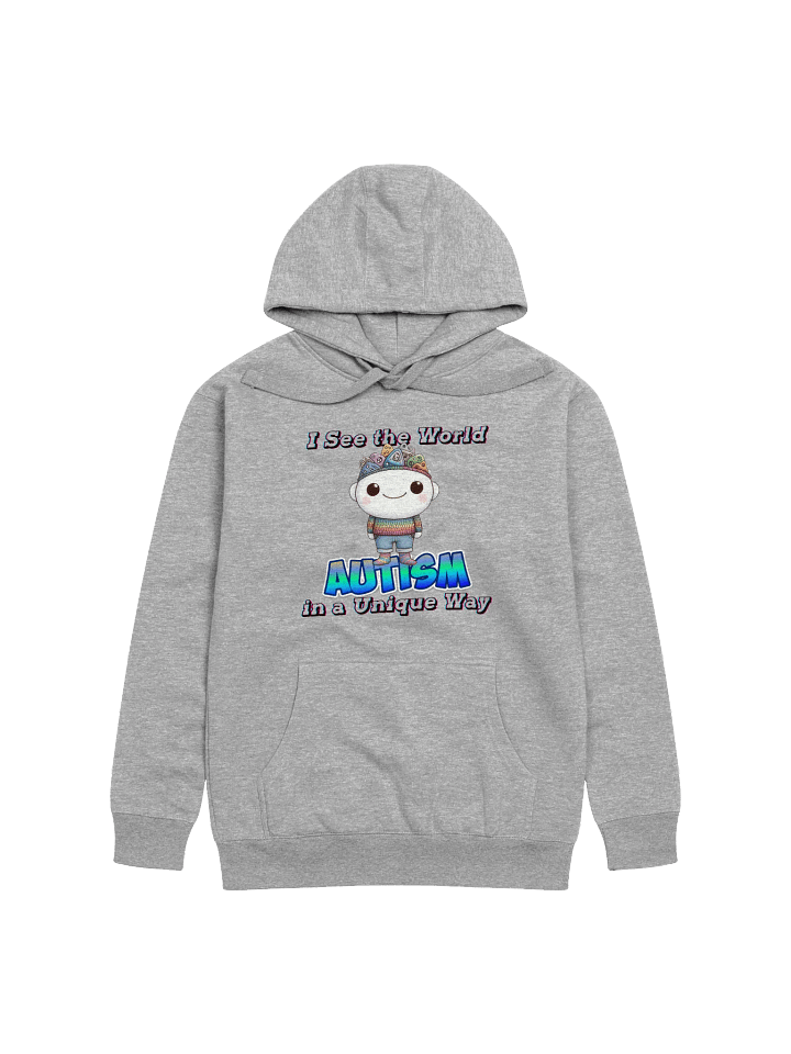Autism: I See the World in a Unique Way Cotton Heritage Unisex Premium Hoodie product image (1)