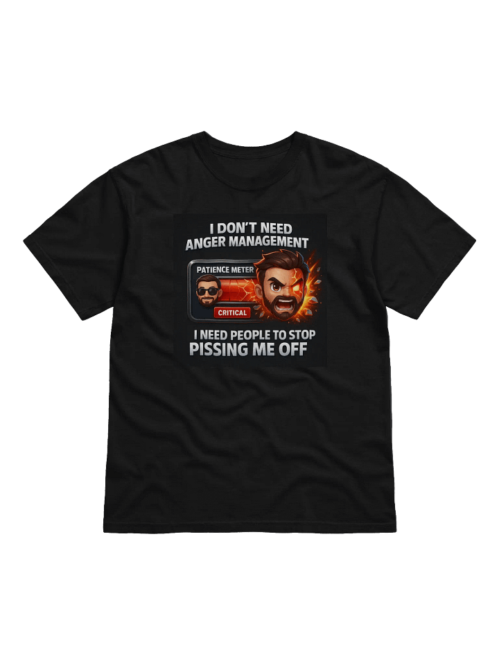 Patience Meter Cartoon T-Shirt product image (7)