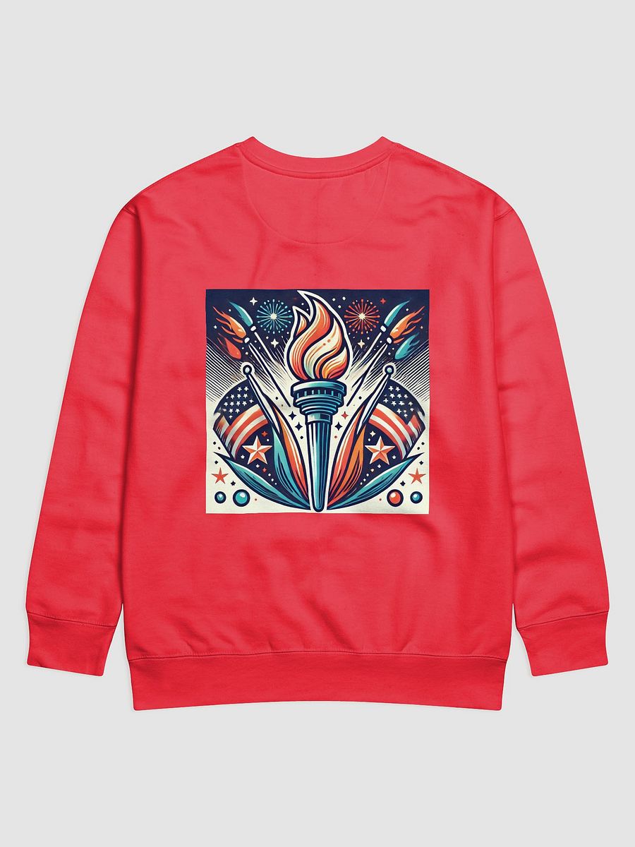 Flaming Patriot Torch Premium Sweatshirt product image (2)
