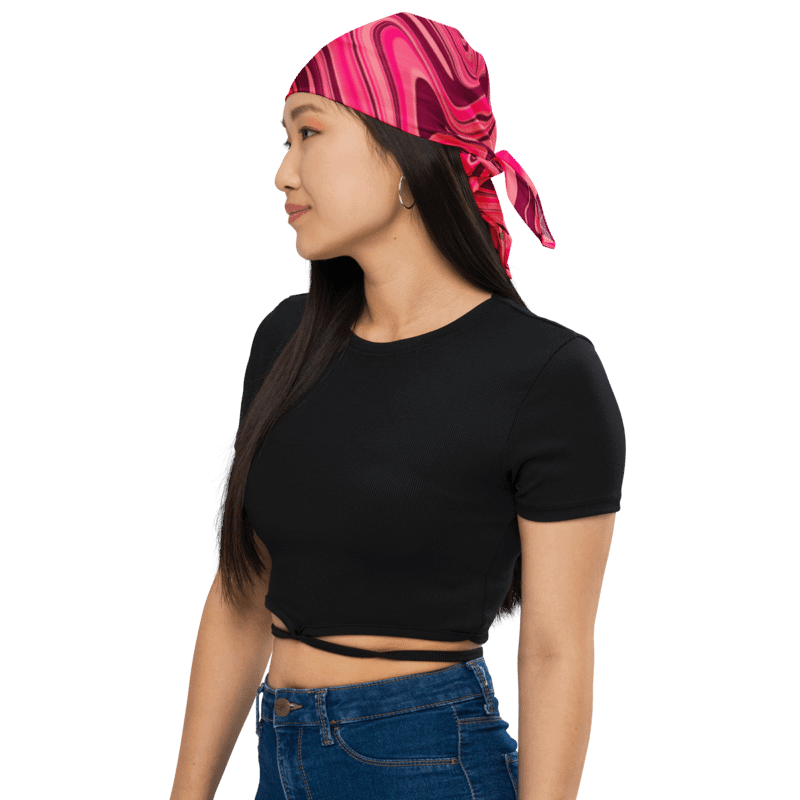 Bandana - Shades of Magenta Pink Digital Fluid Art product image (1)