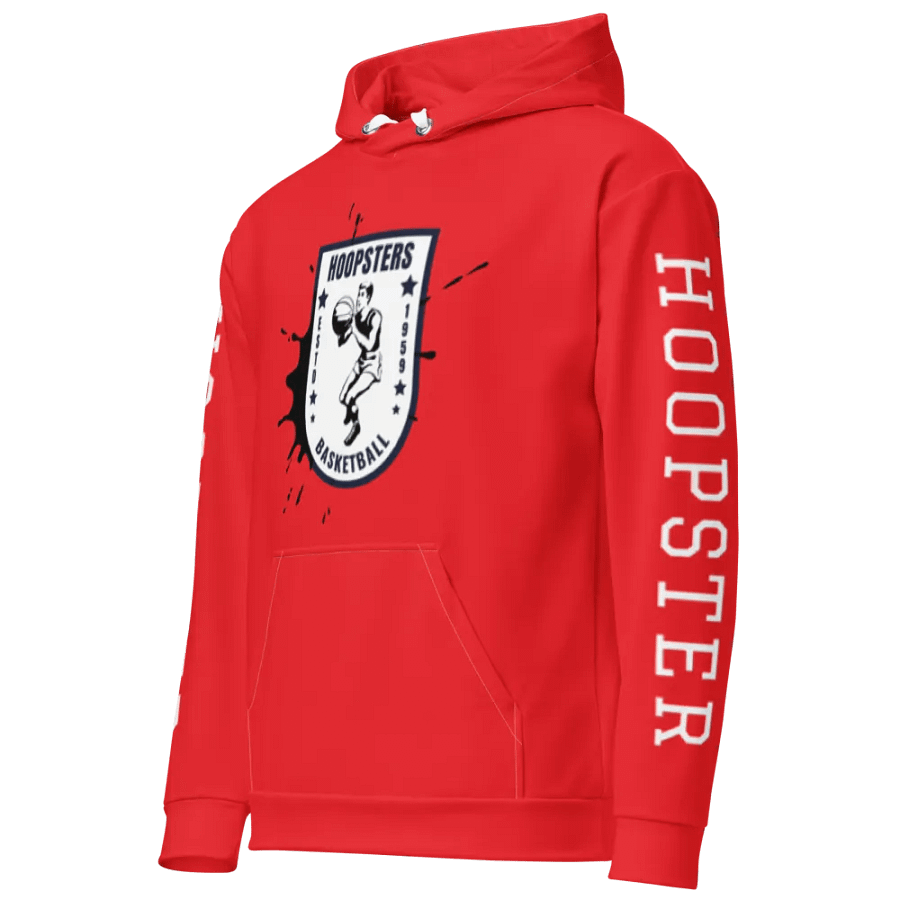 "Hoopsters Basketball" Vintage Red Hoodie product image (4)