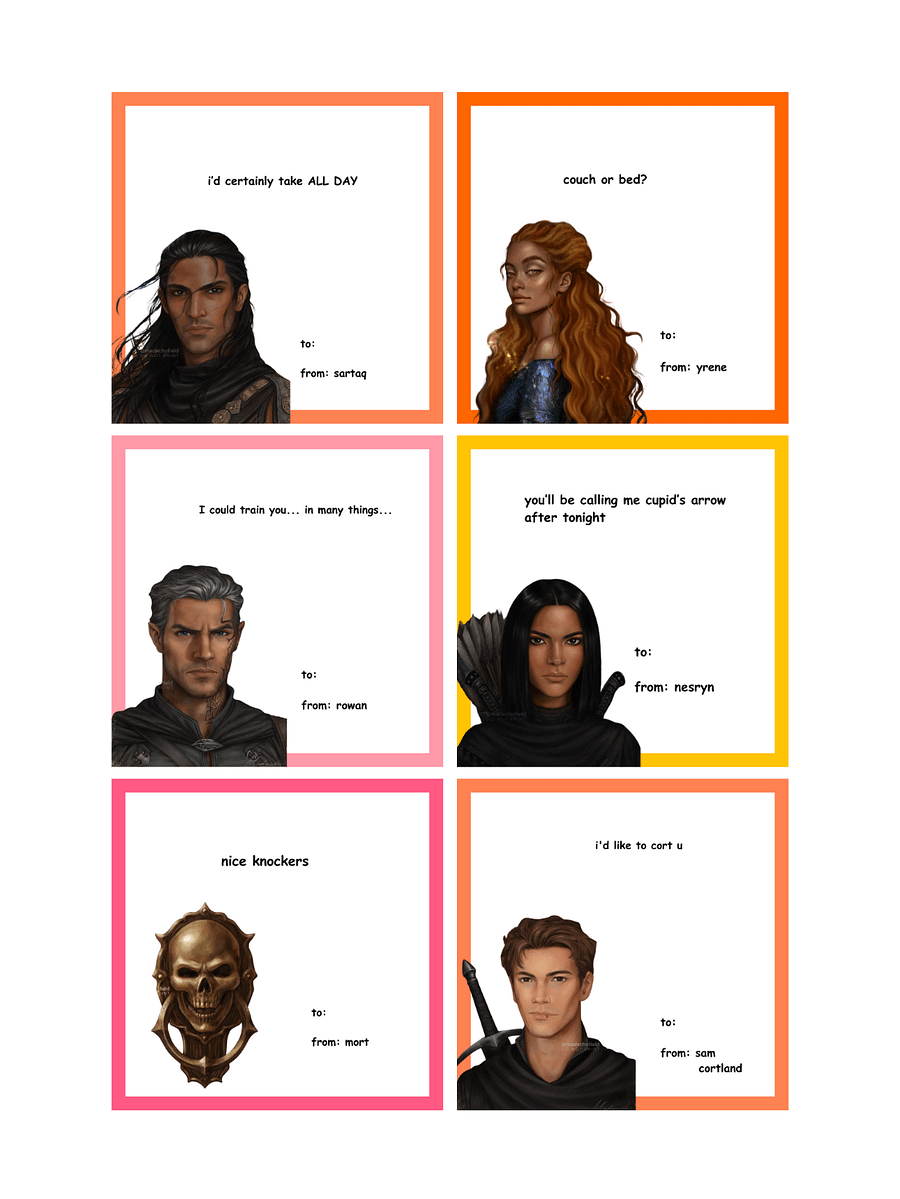 Throne of Glass Valentines (digital download) product image (2)