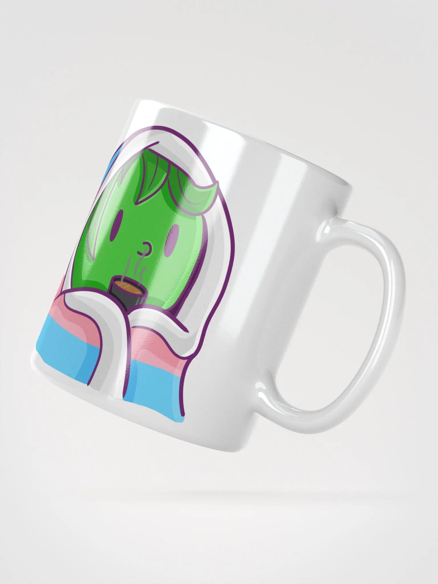 Trans Pride Cuddler Mug | Art by Duck product image (2)