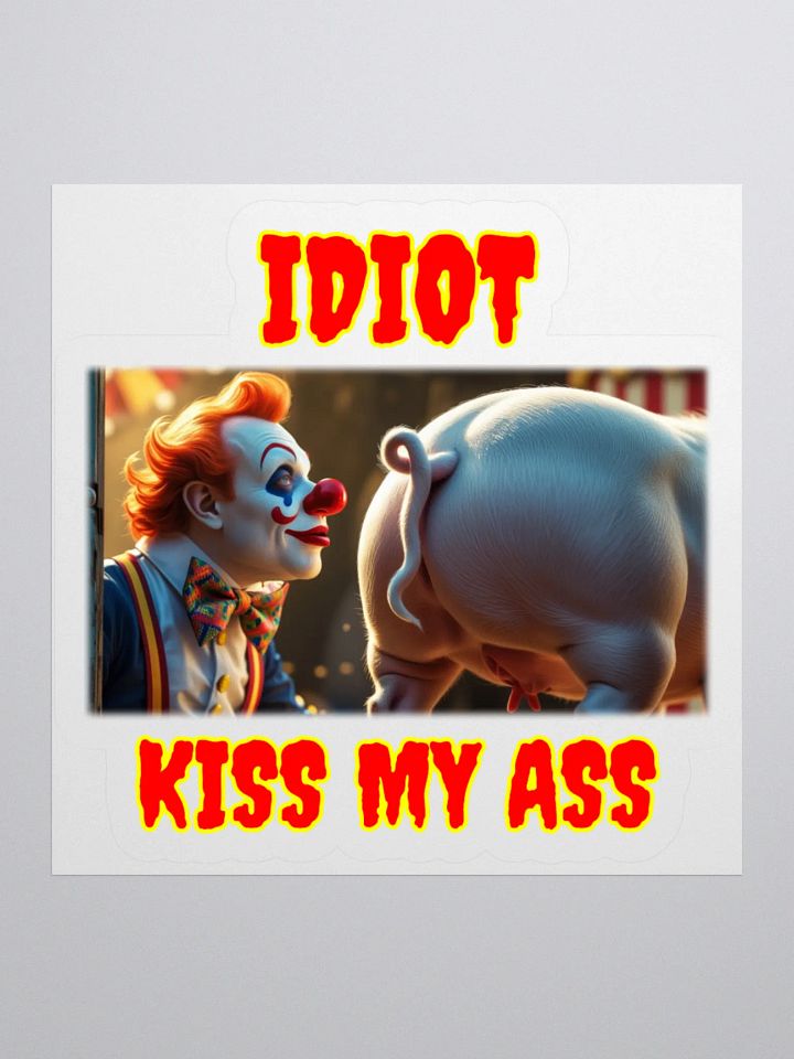 Mischievous Clown Kiss Cut Stickers product image (3)
