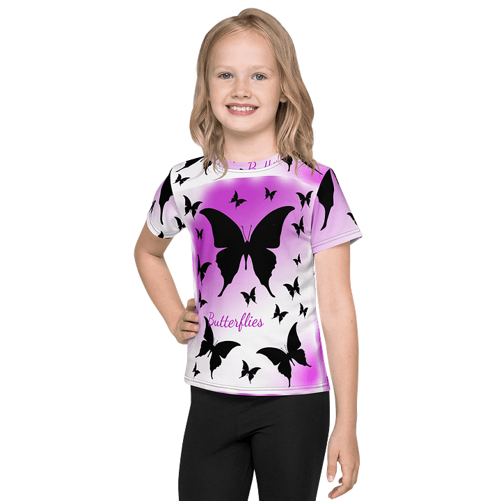 Butterflies design (photoshop by Dina R.) - Crew Neck T-Shirt product image (1)